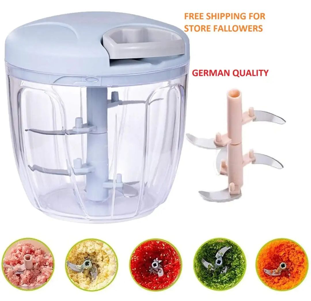 Manual Speedy Chopper | Manual Hand Pull Chopper | 5-Blade 900ml Vegetable Cutter & Slicer
