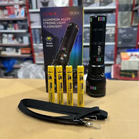 *8-in-1 Emergency Survival Torch LED Flashlight with Power Bank*