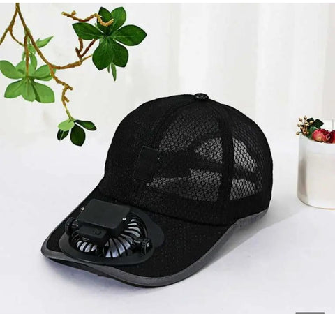Summer Fan Cap – USB Rechargeable Mesh Hat
