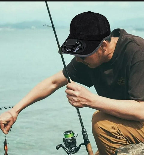 Summer Fan Cap – USB Rechargeable Mesh Hat