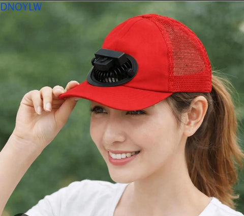 Summer Fan Cap – USB Rechargeable Mesh Hat