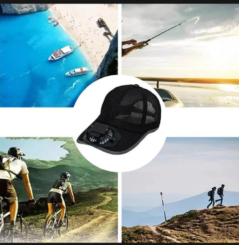 Summer Fan Cap – USB Rechargeable Mesh Hat