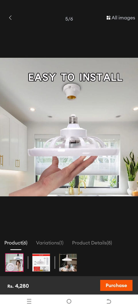 LED Ceiling Fan Light