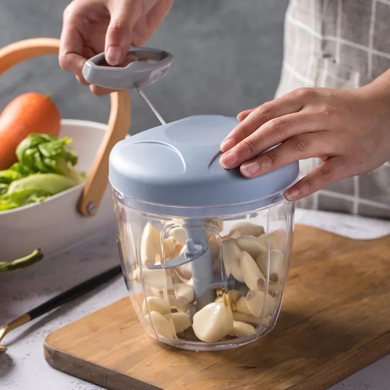 Manual Speedy Chopper | Manual Hand Pull Chopper | 5-Blade 900ml Vegetable Cutter & Slicer