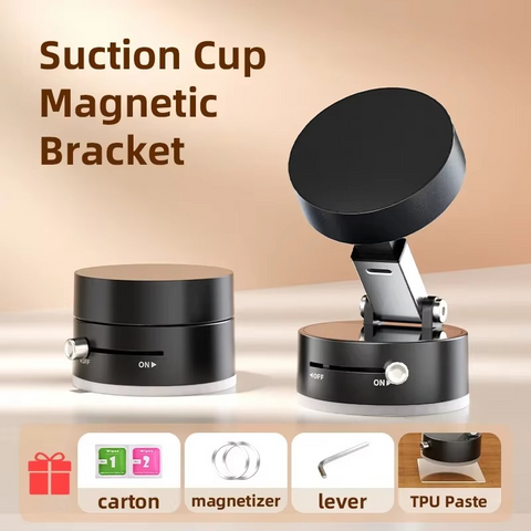 Suction Cup Magnetic Bracket – Adjustable Magnetic Phone Holder