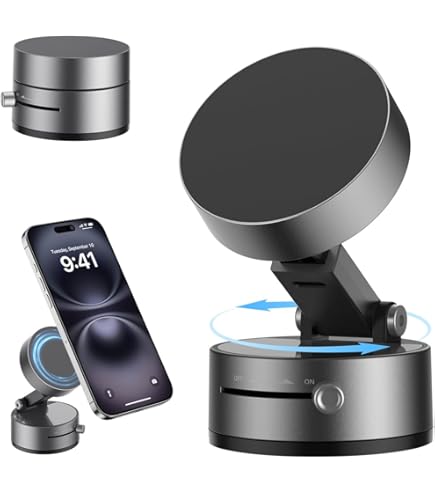 Suction Cup Magnetic Bracket – Adjustable Magnetic Phone Holder