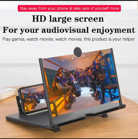 12 Inch HD Mobile Phone Screen Amplifier / Foldable 3D Screen Magnifier
